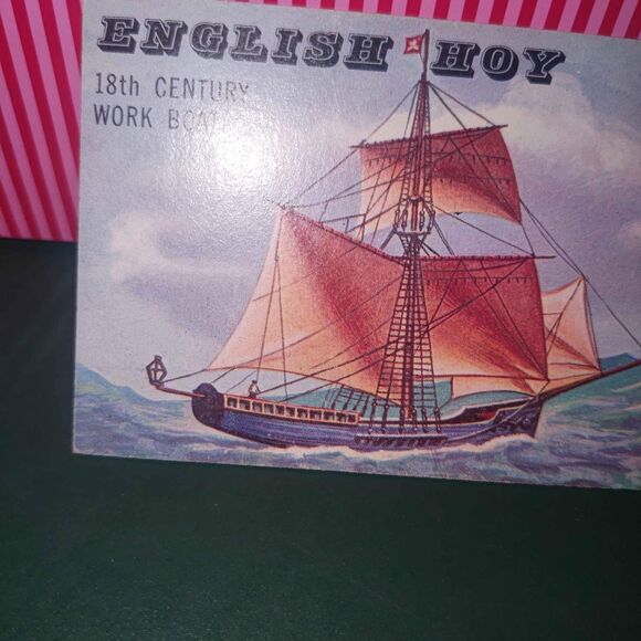 1955 Topps Rails and Sails English Hoy -18th Century Work Boat #163 Trading Card - Picture 2 of 8